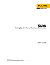 Thumbnail of document Manual - 5698-25 Working Standard Platinum Resistance Thermometer